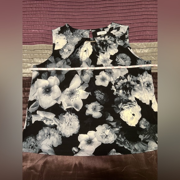 Calvin Klein sleeveless top with silver accents NWT Women’s size 1X - Picture 4 of 8